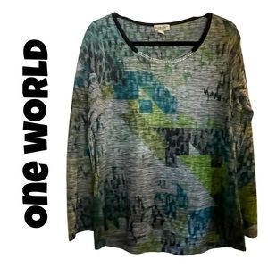 3016L One World woman’s large top